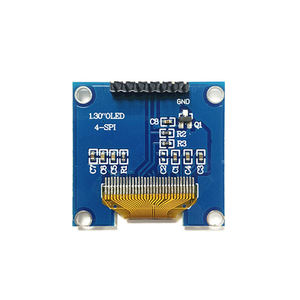 宽温度1.3英寸128*64 SPI IIC白色蓝色串行有机发光二极管显示器SH1116 PMOLED屏幕模块，带7针适配器印刷电路板 - Product Image 6