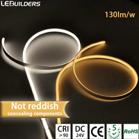Bande lumineuse LED flexible SCOB super brillante en cuivre, 320 LED/m, 24 V, découpable, avec un CRI élevé de 90, étanche IP65, garantie de 5 ans