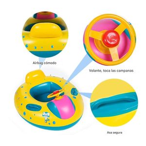 Flotador Inflable para Bebés con Toldo y Protección UV, Anillo de Natación para Niños con Volante, Venta al Por Mayor, OEM - Product Image 5