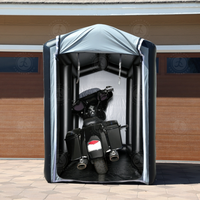 Logo personnalisé Durable Extérieur Garage Moto Tente UV Gonflable Pvc Tente de Stationnement Portable Poste de Travail