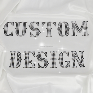 Patches de <span class=keywords><strong>transfer</strong></span>ência térmica com strass personalizados são adequados para prensagem térmica DIY em camisetas e camisas. - Product Image 1