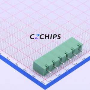 DB2EVC-7.62-6P-GN Plug-in Terminal Block Through hole,P=7.62mm Connector Board-to-Board / Socket - Closed 1x6P 7.62mm Green - Product Image 2
