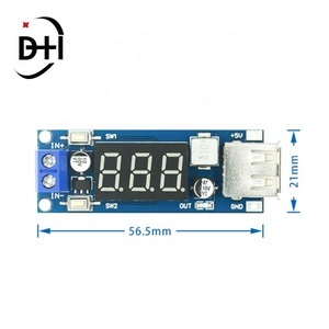 Módulo de fuente de alimentación DC-DC Buck de 6.5V/12V a 40V a 5V + Medidor de voltaje para coche con carga USB para teléfono móvil - Product Image 5