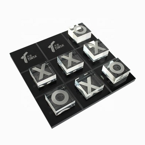Juego de acrílico Tic Tac Toe con piezas de juego transparentes, decoración perfecta para mesa de centro y juego para la familia - Product Image 5