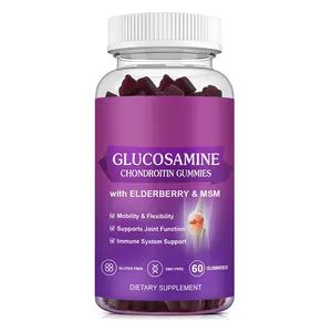 OEM/ODM/OBM glucosamina condroitina gomitas con MSM y saúco soporte antioxidante soporte conjunto gomitas para adultos