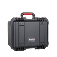 Valise de signalisation anti-interférence robuste en plastique étanche avec mousse intérieure pour transport aérien