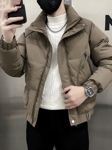 Haute qualité tendance 2025 hommes manteaux hiver travail marques originales <span class=keywords><strong>pas</strong></span> <span class=keywords><strong>cher</strong></span> vente offres froides chaud Joker Y2k mâle matelassé vestes rembourrées - Product Image 3