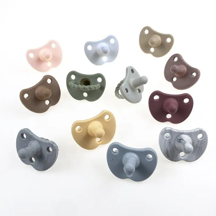 custom logo silicone baby nipple dummy pacifier