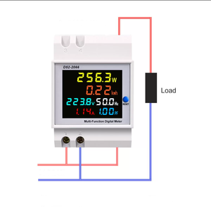 6 en 1 affichage <span class=keywords><strong>compteur</strong></span> intelligent Din Rail AC moniteur tension courant facteur de puissance actif KWH énergie <span class=keywords><strong>électrique</strong></span> <span class=keywords><strong>compteur</strong></span> de fréquence D52-2066 - Product Image 6