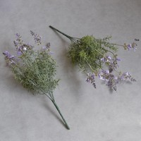 Arrangements floraux de mariage, fleurs artificielles de lavande à 7 branches, accessoires de photographie en extérieur, décorations douces, fleurs de construction
