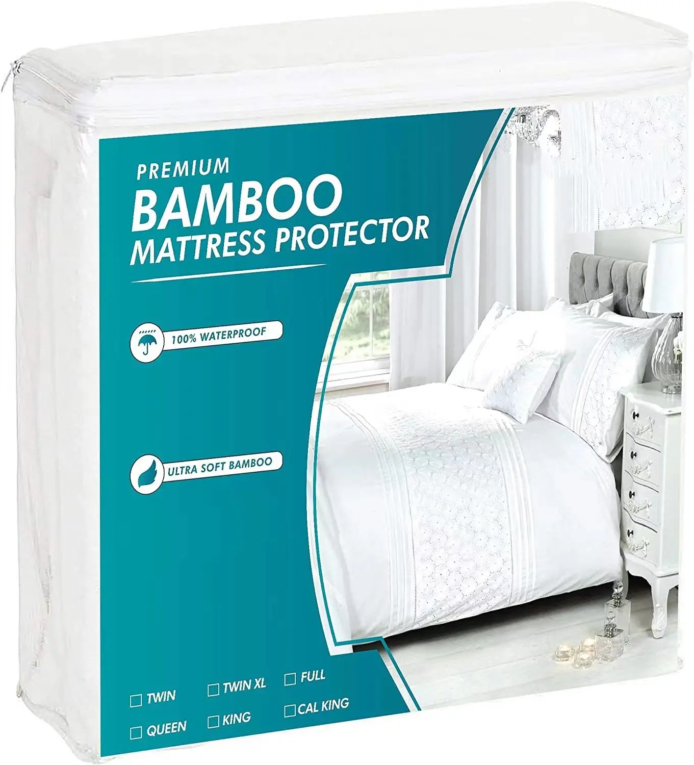 Premium Zacht Ademend Bed Matrashoes Waterdichte Bamboe Matrasbeschermer