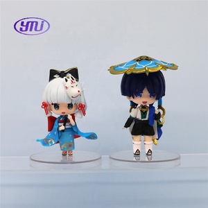 Set de 6 Figuras de Klee, Hutao, Raiden <span class=keywords><strong>Shogun</strong></span>, <span class=keywords><strong>Yae</strong></span> Miko, Ayaka, Scaramouche, Mini Figura, Estatua, Juguete, Muñeca, Figura de Anime - Product Image 2