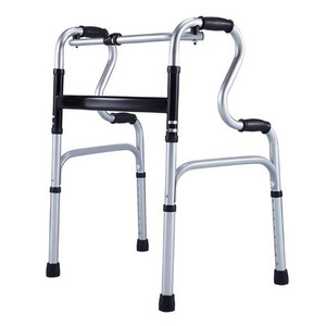 Kaishengyuan Double Bend <b>Walker</b> Aluminum Alloy Folding Walking Aid For <b>Elderly</b> Disabled Support Mobility Assistance - Product Image 1