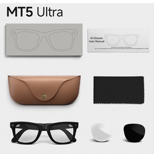 Gafas Inteligentes MT5 Ultra: Cámara de 8MP, Chips Duales, IP65, Traducción a 26 Idiomas, 35g de Peso, Estuche de Carga, Cancelación de Ruido, BT WiFi, Lentes Intercambiables - Product Image 6