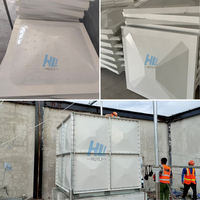 Réservoir d'eau en PRV homologué WRAS avec isolation, garantie 1 an, fibre de verre de qualité alimentaire pour réservoirs surélevés, Malaisie, Koweït