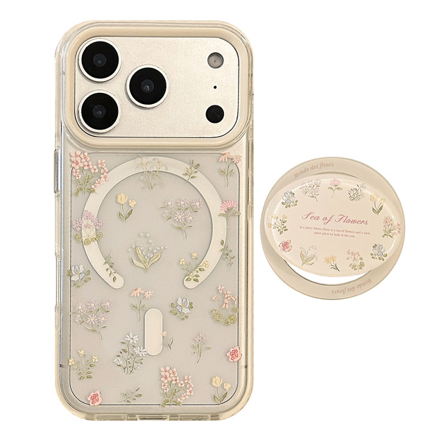 Gentle colorful bouquet Phone Case for iPhone 17 15 appearance level transparent soft material small and fresh style Cover 14
