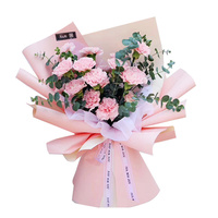 Shinewrap Usine En Gros 58*58CM Papier D'emballage Fleur Étanche Joyeux Anniversaire Fleur Papier D'emballage Fleuriste Papier D'emballage