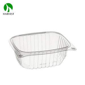 Venta al por mayor, contenedor de comida transparente de plástico desechable con forma de concha transparente para ensalada - Product Image 2