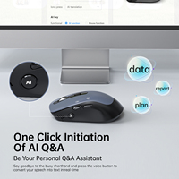 OVER SEA Overseas Edition AI Voice Mouse Ergonomis untuk Kantor, Menulis, dan Melukis, Terjemahan Otomatis, Mouse Dual-mode