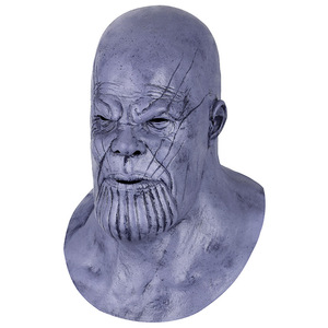 Avengers 4 <span class=keywords><strong>Endgame</strong></span> Thanos Cosplay Masque en latex pour Halloween Cross-Border Party & Masquerade Face Mask - Product Image 5
