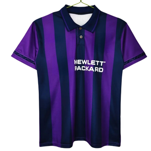 <span class=keywords><strong>Maillot</strong></span> de football rétro pour homme, style sportif respirant, rayures violettes, club de football, saison 1995-97, Angleterre, extérieur - Product Image 1