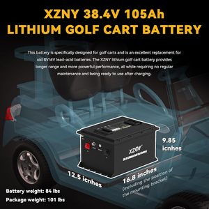 Batterie LiFePO4 36V 100Ah légère pour voiturette de golf, 5000 cycles, pour véhicule électrique, AGV, autolaveuse, nacelle élévatrice, utilitaire - Product Image 2