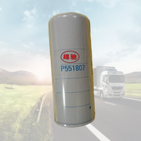 Filter oli mesin produksi Tiongkok kualitas tinggi Filter P551807 Filter oli pelumas untuk truk kerja berat