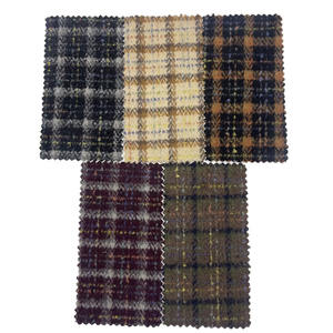 Großhandel Stoff Lieferant Check <span class=keywords><strong>Plaid</strong></span> Jacquard Tweed Wolle/Polyester Fancy Fabrics für Kleidung 2213 - Product Image 3
