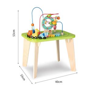 Happy Earth-Juguetes <span class=keywords><strong>de</strong></span> madera Montessori Educación temprana Mesa <span class=keywords><strong>de</strong></span> actividades <span class=keywords><strong>de</strong></span> madera para bebés <span class=keywords><strong>Laberinto</strong></span> sensorial y pista <span class=keywords><strong>de</strong></span> coche Juguete <span class=keywords><strong>de</strong></span> mesa <span class=keywords><strong>de</strong></span> juego - Product Image 5