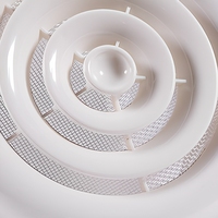 Grille d'aération blanche à économie d'énergie en plastique ABS, fixation murale, pour système de ventilation CVC, garantie 3 ans