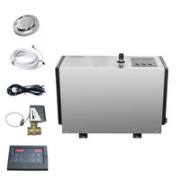 Générateur de vapeur électrique 4,5KW 6KW 9KW pour sauna et hammam, avec minuterie numérique, contrôle de la température et vidange automatique pour usage domestique