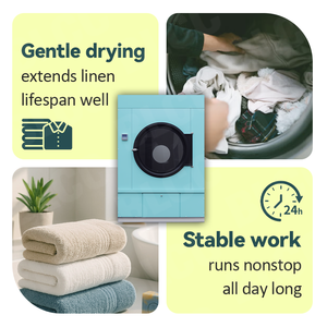 Séchoir à <span class=keywords><strong>linge</strong></span> commercial électrique pour hôtel, 100 kg, GPL, 50 kg, 70 kg, 130 kg, 150 kg - Product Image 3
