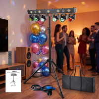 XUNDE Professionelles RGBW LED Mini Moving Head Licht DMX512 Tonaktivierte Nachtclub KTV Bühnen-Hochzeits-Atmosphärenbeleuchtung 1 Jahr Garantie