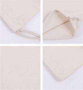 Sac à cordon personnalisé en tissu doux et coloré, en toile de coton, avec logo sur mesure et double cordon - Product Image 4