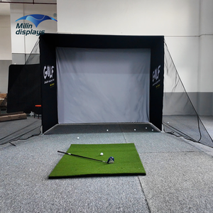 Enceinte de simulateur de <span class=keywords><strong>golf</strong></span> Mobi pour la pratique du <span class=keywords><strong>golf</strong></span> en intérieur, filets de frappe portables pour l'entraînement au <span class=keywords><strong>golf</strong></span> à domicile, enceinte pour les événements - Product Image 2