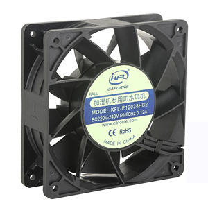 Ventilador Axial EC de Alta CFM 120mm 120x120x38mm 12038 160cfm 115/230V para Estação de Carregamento, Desumidificador, Estufa, Sistema de Energia - Product Image 1