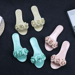 Chaussures pour dames Sandales plates décontractées Aloha Sandales d'extérieur en PVC Jelly Slides One <span class=keywords><strong>Tong</strong></span> Pantoufles plates pour femmes Pantoufles pour dames - Product Image 6