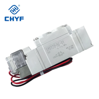 Vanne solénoïde SY3120/SY3220/SY3320-5LZ/5LZD/5LZE-C6/C4/M5, 5 ports, 3 positions, commande directionnelle électrique pilotée