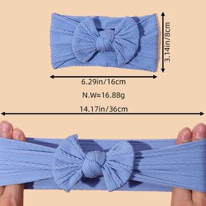 SongMay Custom Nylon Hair Band Newborn Girls <strong>Headband</strong> with <strong>Baby</strong> Bow Accessory for <strong>Babies</strong> - Product Image 3
