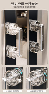 Multi-Use <b>Plastic</b> <b>Sliding</b> Door Handle Contemporary Design for Kitchen Bedroom Living Room Dresser Refrigerator Cabinet Easy - Product Image 6