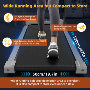 RS nhà phòng tập thể dục thiết bị máy chạy bộ điện thông minh Bluetooth Loa gấp di động đi bộ Pad Mini Bàn Máy chạy bộ với xử lý - Product Image 5