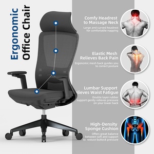 Ergonomic Office Furniture Set Modern Executive <b>Desk</b> Swivel Chair Anji Genuine Leather Wood Mesh Chair Low Price Home Furniture - Product Image 1