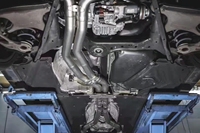 Système de tuyauterie de silencieux d'échappement à soupape CGW pour Audi RS7 C7 4.0T 2013-2020 Embouts en fibre de carbone