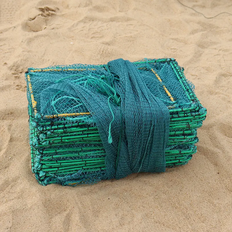 Dragon Bubu Trap Cage Long Fishing Cage Monofilament and PE Nylon with 31 Frames Customized Double Fishing Nets HDPE Basket 9.5m