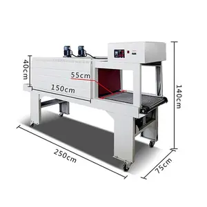 Máquina de embalaje de envoltura retráctil de palés, máquina de envoltura termoretráctil automática con túnel