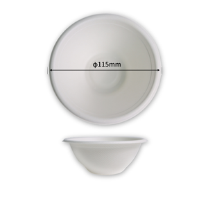 24OZ Biodegradable Disposable Sugarcane Food <strong>Container</strong> <strong>Salad</strong> Round Bowl With Lid - Product Image 4