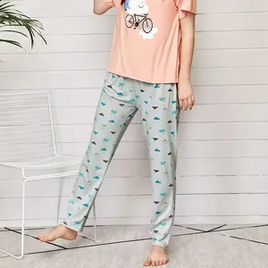 Vêtements de nuit OEM doux et confortables Vêtements de nuit en coton de haute qualité 2023 Ensemble de pyjamas pour femmes Vente en gros ODM - Product Image 2