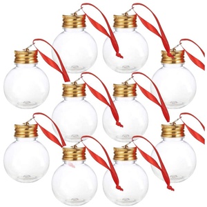 Boules <span class=keywords><strong>de</strong></span> Noël <span class=keywords><strong>en</strong></span> <span class=keywords><strong>plastique</strong></span> transparentes <span class=keywords><strong>de</strong></span> taille moyenne, décorations <span class=keywords><strong>de</strong></span> Noël, boules <span class=keywords><strong>de</strong></span> Noël festives remplies <span class=keywords><strong>de</strong></span> liqueur - Product Image 3