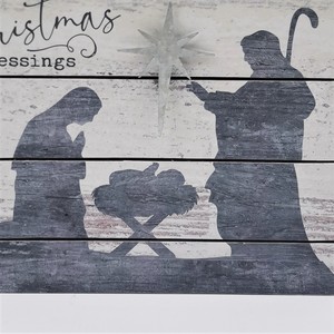 Đồ Trang Trí Bằng Gỗ Khung Treo Tường Tùy Chỉnh Tấm Gỗ Trang Trí Nhà Cửa Tấm Gỗ Thiên Chúa Giáo Có Chữ Chúc Phúc - Product Image 3