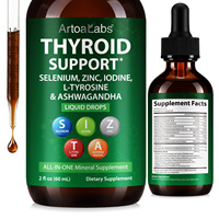 ArtoaLabs Soutien Thyroïdien : Gouttes Liquides de Vitamines et d'Iode pour le Métabolisme, l'Énergie et le Soutien Immunitaire